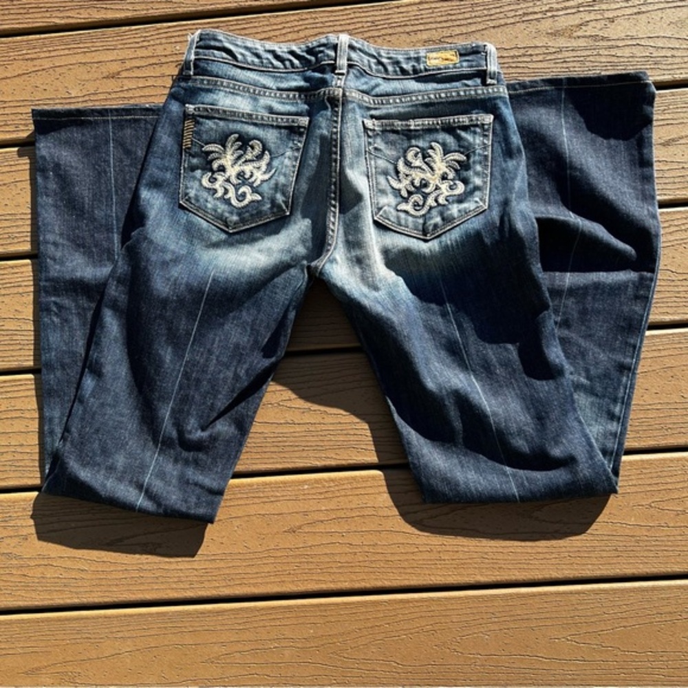 Paige‎ BENEDICT CANYON Jeans size 30 Stretch Embroidered Pockets